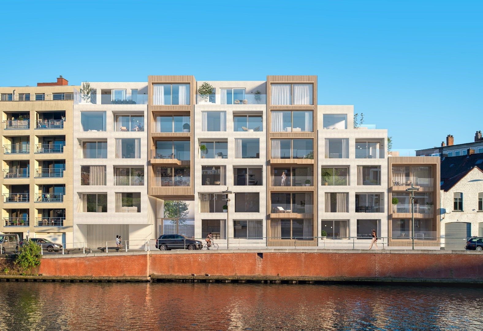 Verhuurd Appartement ( 93,1 m²) aan de Leie met 2 kamers en een terras (van 5,2 m²) foto 15