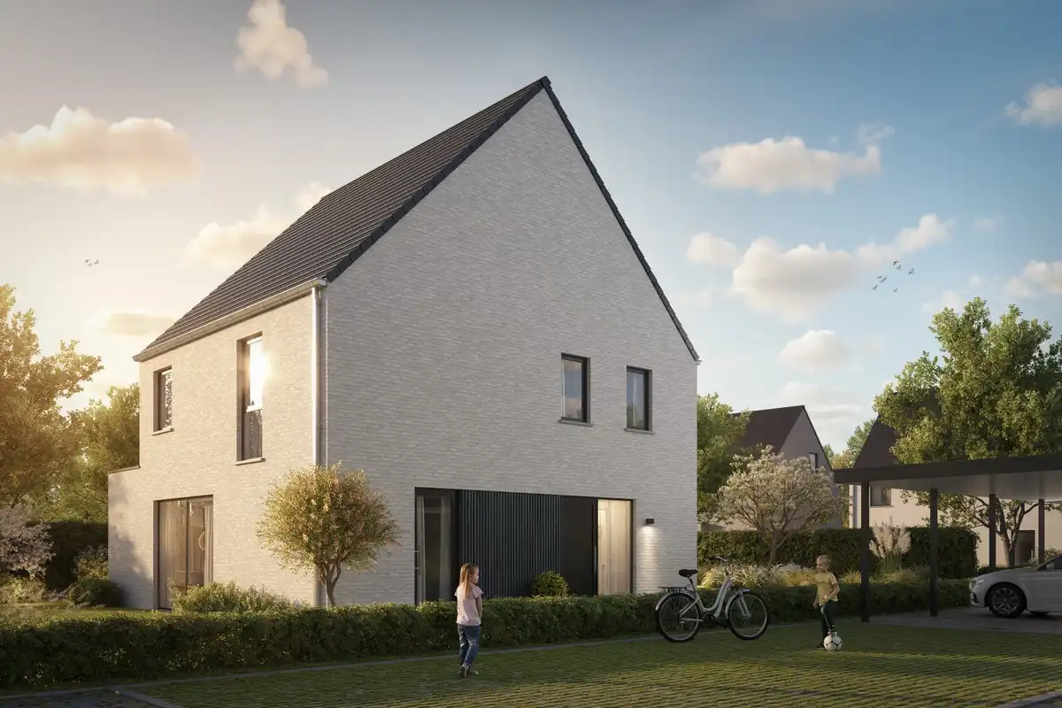 Energiezuinige open bebouwing op centrale en groene locatie in Belsele foto {{pictureIndex}}