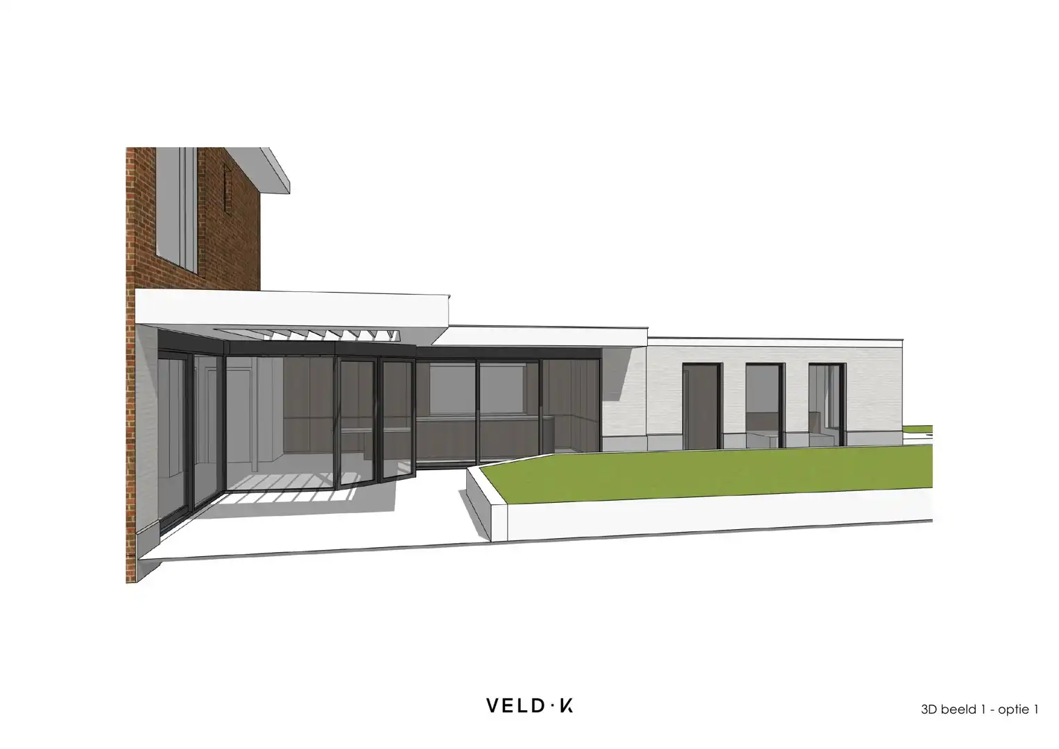 Halfopen bebouwing met praktijk- of kantoorruimte in centrum Tielt foto 29