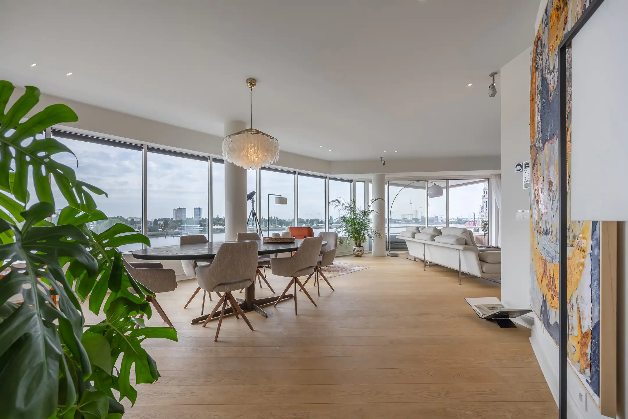 Exclusief appartement met panoramisch Scheldezicht foto 12