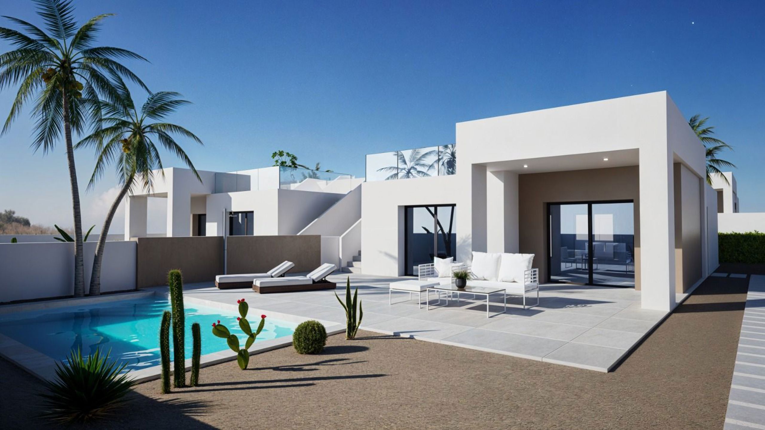 SPANJE - mooie L villa met bergzicht in leuk Spaans dorp foto 4