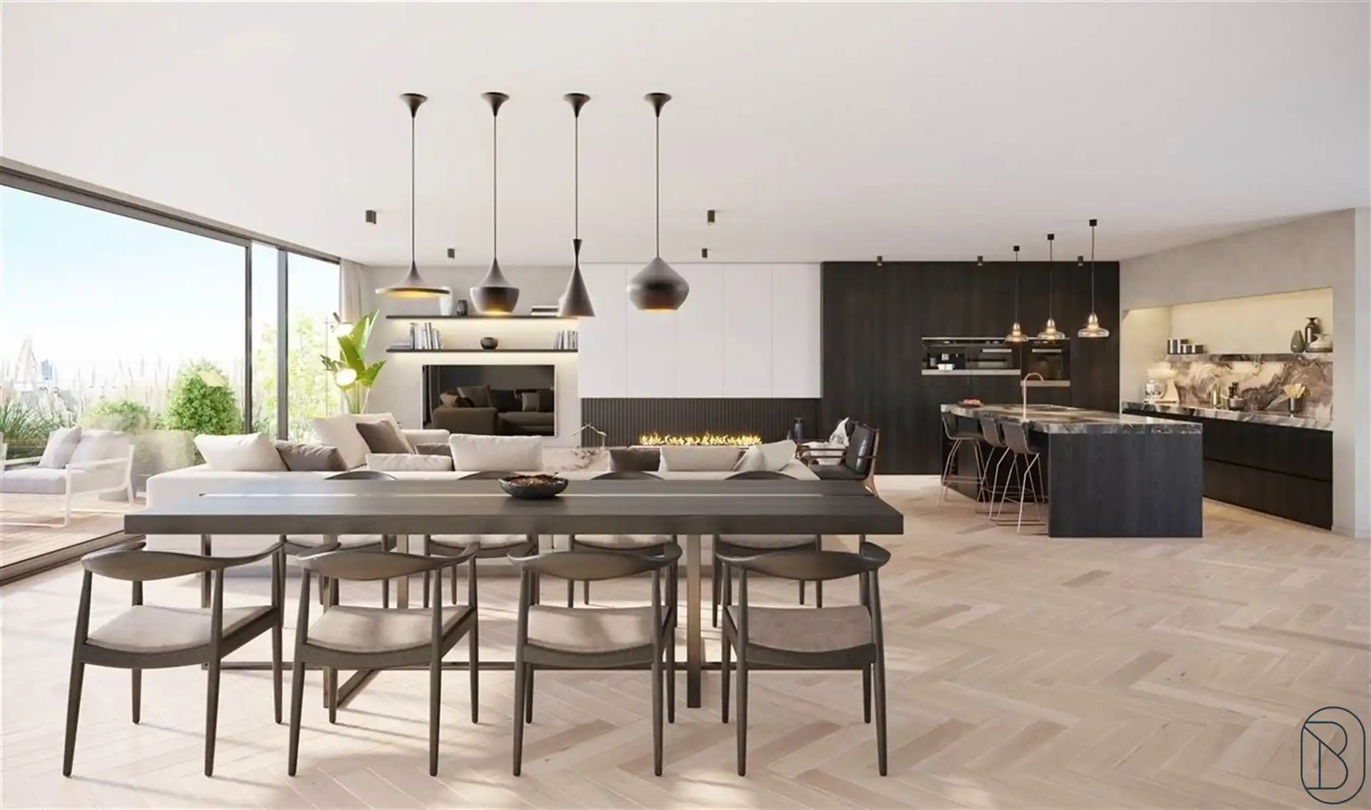 Luxe-app. met zuidgerichte terrassen, pal in het centrum! foto 7