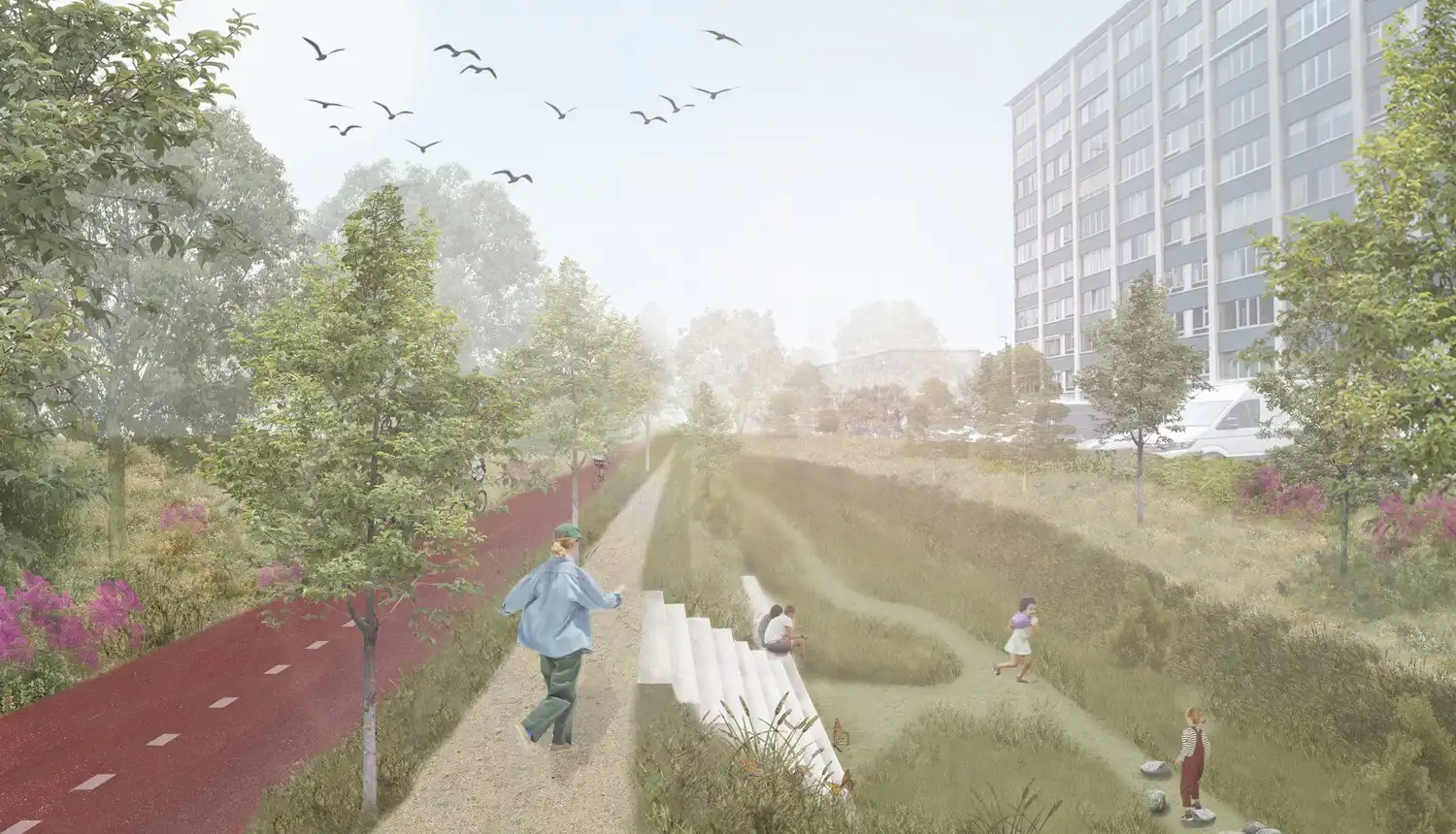 Ruim hoekappartement (3 SLK + terras) met enorm potentieel en groen zicht aan het Rivierenhof te Deurne-Zuid foto 24