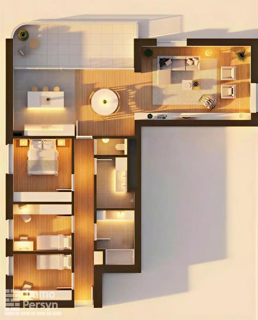 Nieuwbouw 3 slpk app met terras van 18m² met 6% BTW mogl foto {{pictureIndex}}