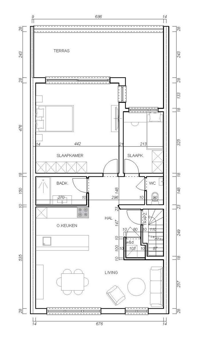 Volledig gerenoveerd appartement met 2 slaapkamers en terras foto 12