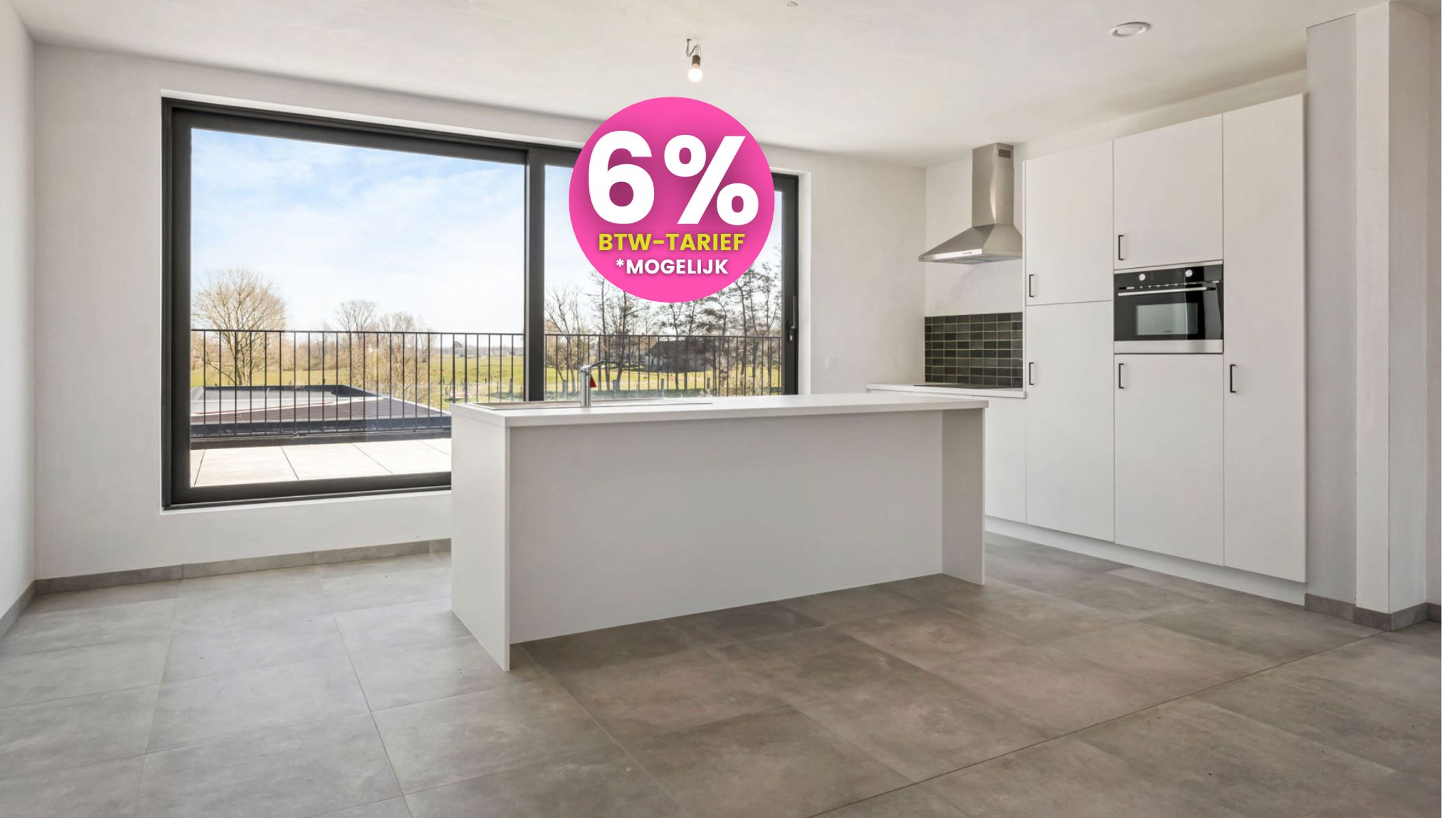 Nieuwbouwappartement met zéér ruim terras en groen zicht foto {{pictureIndex}}