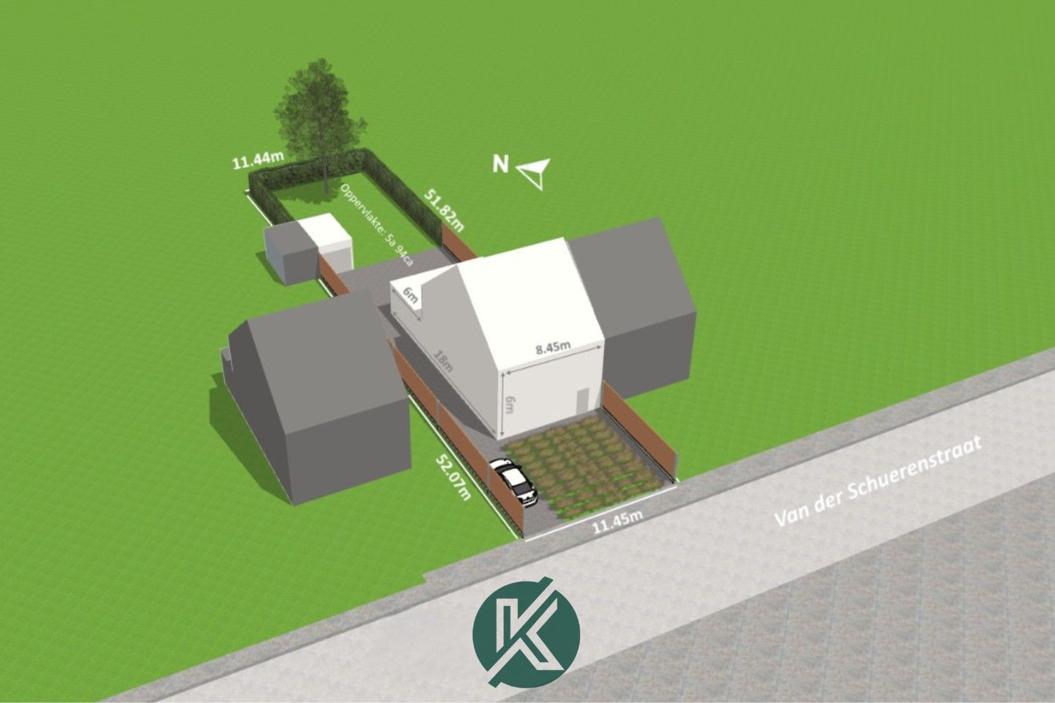 Strategische bouwgrond op een mooi perceel foto 5