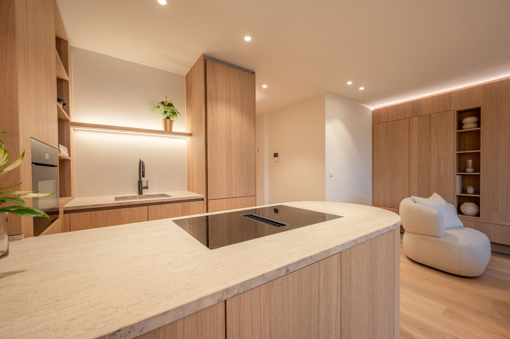 Luxueus afgewerkt appartement met open zicht over de villa's van het Zoute, gelegen in het centrum van Knokke.  foto 10