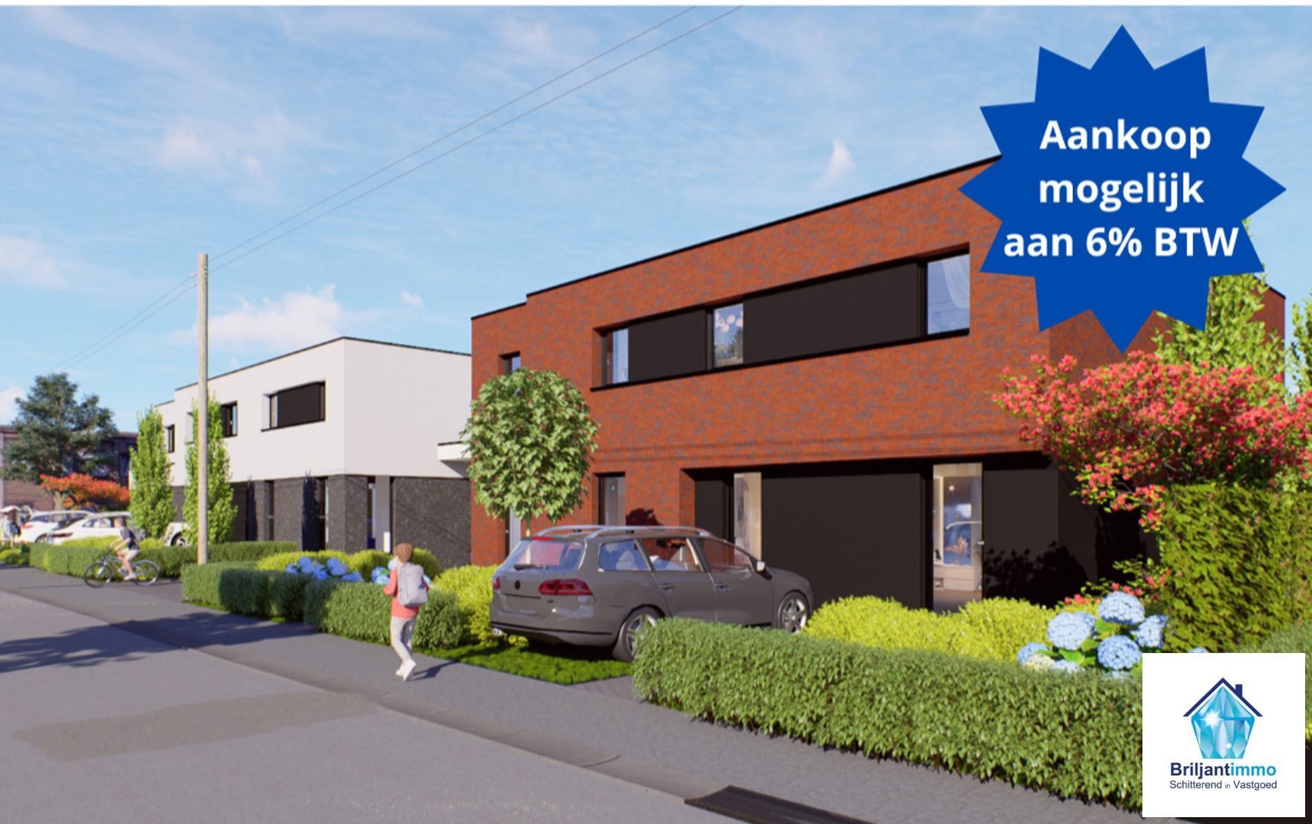 Ruime moderne zwart witte BEN woning nabij Malderen Kerk foto {{pictureIndex}}