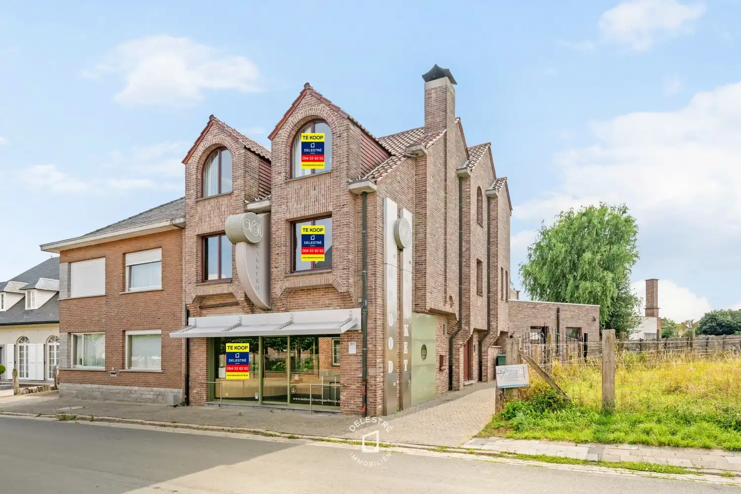 Uitzonderlijk ruime (handels) woning (300 m²) met atelier, dubbele garage en diepe tuin in Denderleeuw foto 2