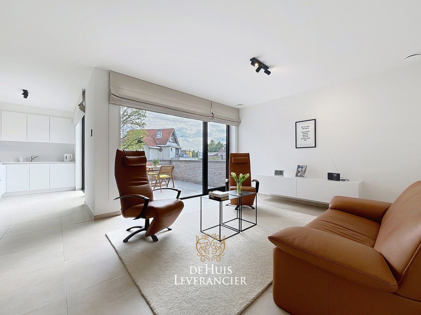 Discrete luxe & tijdloze elegantie : subliem nieuwbouwappartement met terras en gemeenschappelijk tuin te koop in Boechout foto 3