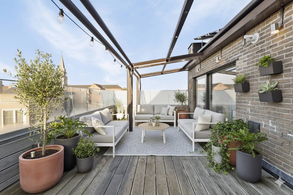Hoofdfoto van de publicatie: 1 slaapkamer appartement met 2 terrassen te koop
