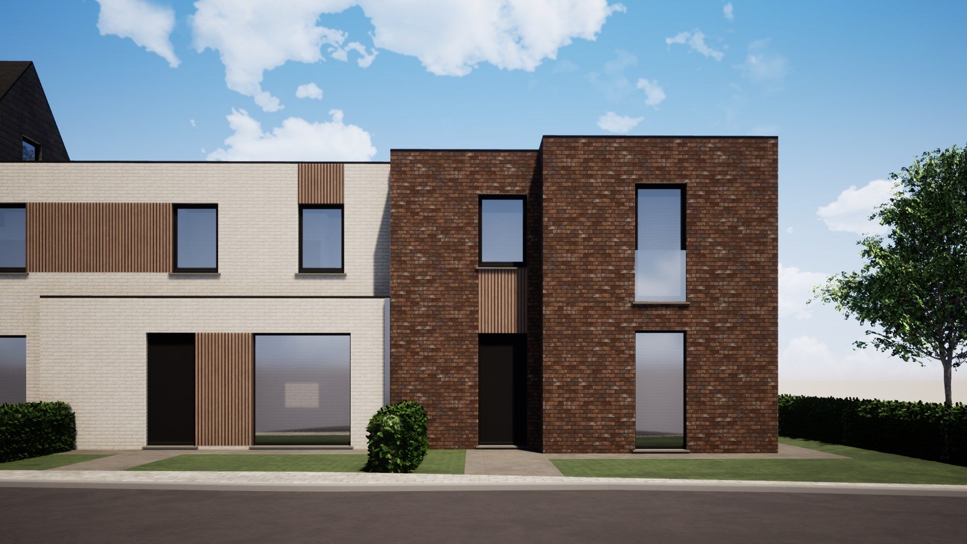 Ruime halfopen nieuwbouwwoning met uitweg op centrale ligging te Eernegem foto 3