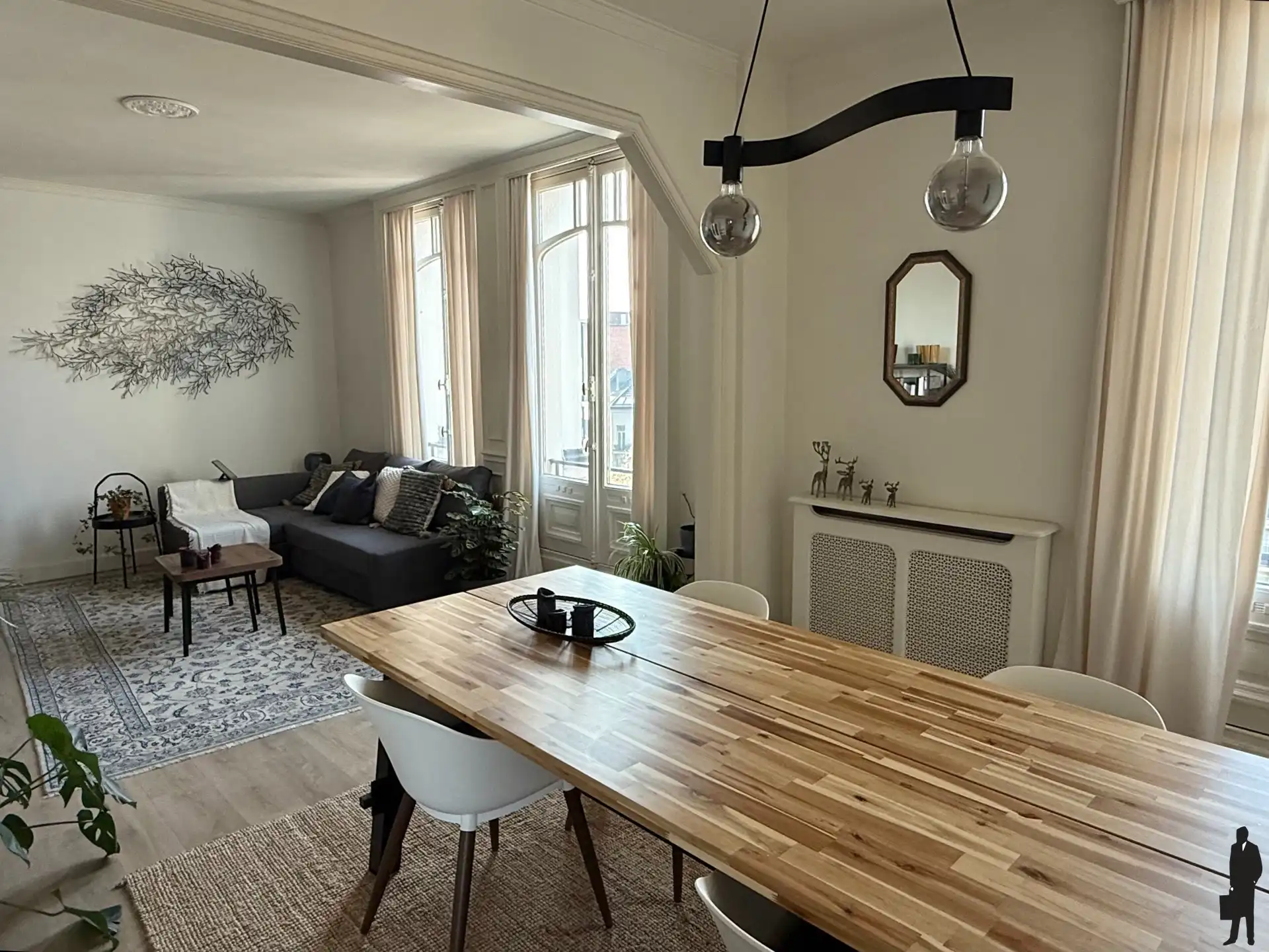 Authentiek gerenoveerd appartement (ca. 90m²) in Art Nouveau stijl  foto 3