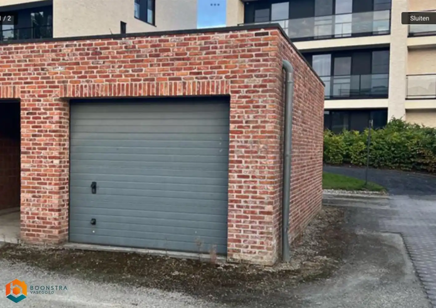 Ruime garagebox op topligging te Putte foto {{pictureIndex}}