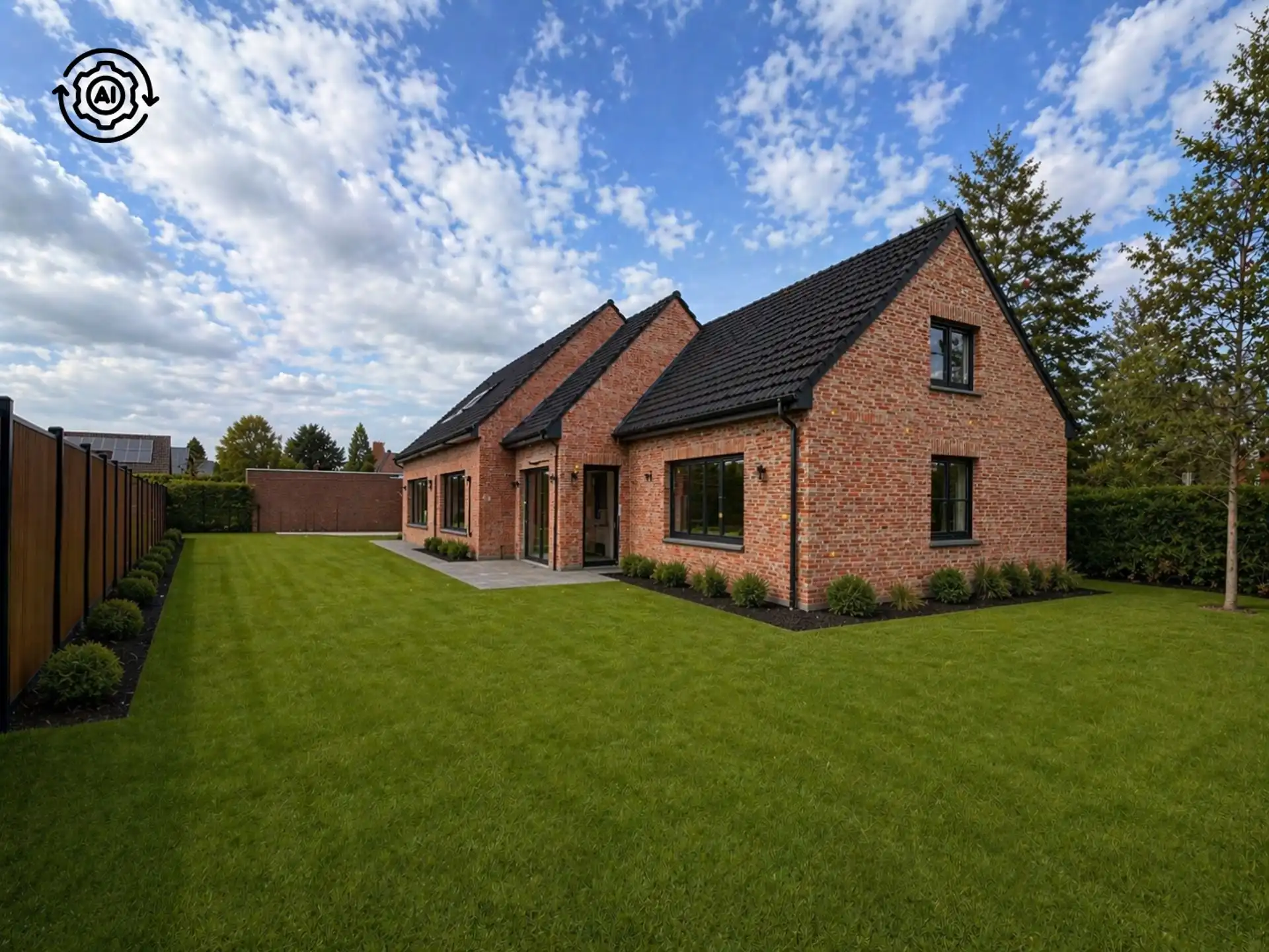 Landelijke nieuwbouwvilla langs de Steenweg in Gavere foto 2
