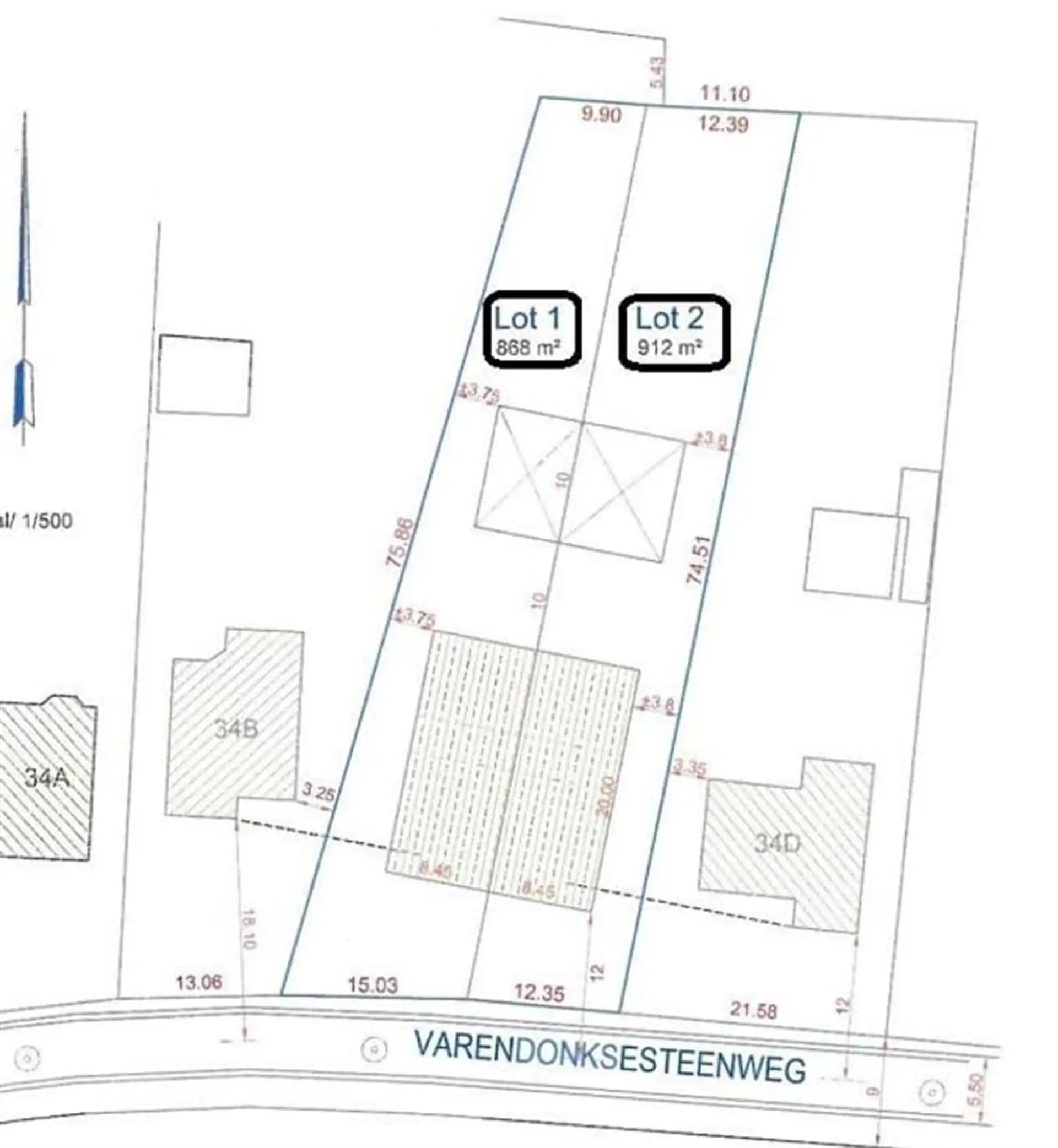 2 bouwloten voor halfopen bebouwing op rustige ligging foto 7
