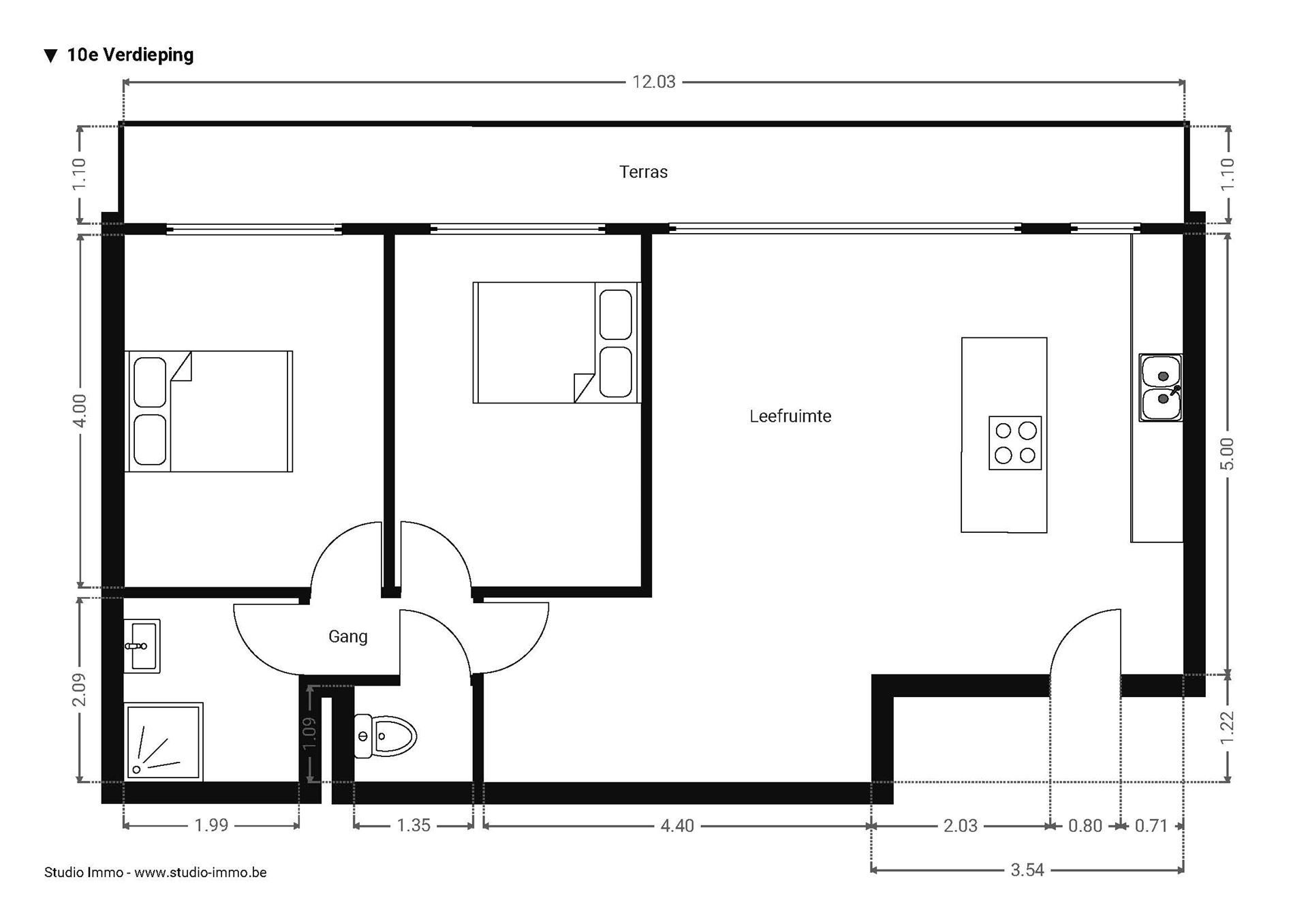 Lichtrijk Appartement met Panoramisch Uitzicht op Antwerpen foto 14