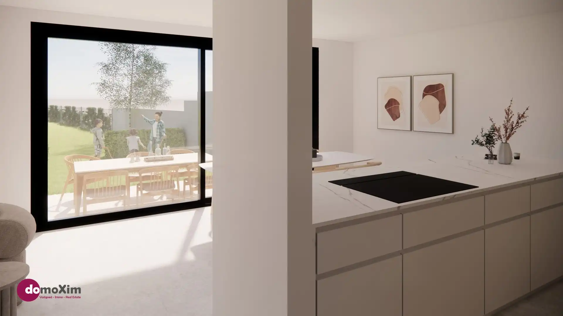 Élégant appartement 1 chambre avec bureau/pièce polyvalente et terrasse foto 12