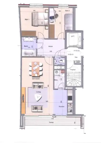 2-slaapkamerappartement in centrum Deinze foto 17