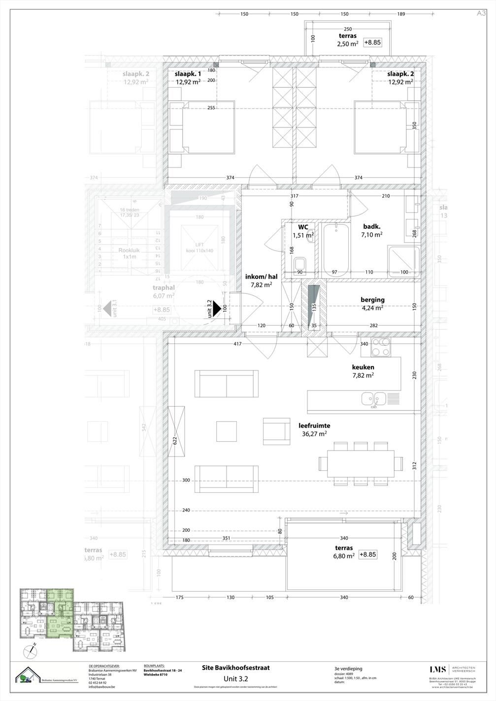 Appartement te koop Bavikhoofsestraat 18 -/3.2 - 8710 Ooigem