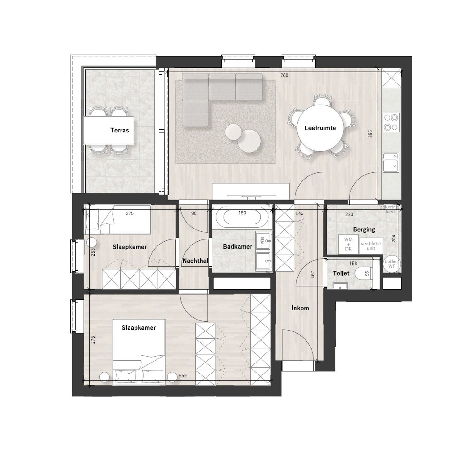 Appartement + terras met schitterend zicht. 6% BTW mogelijk. foto 3