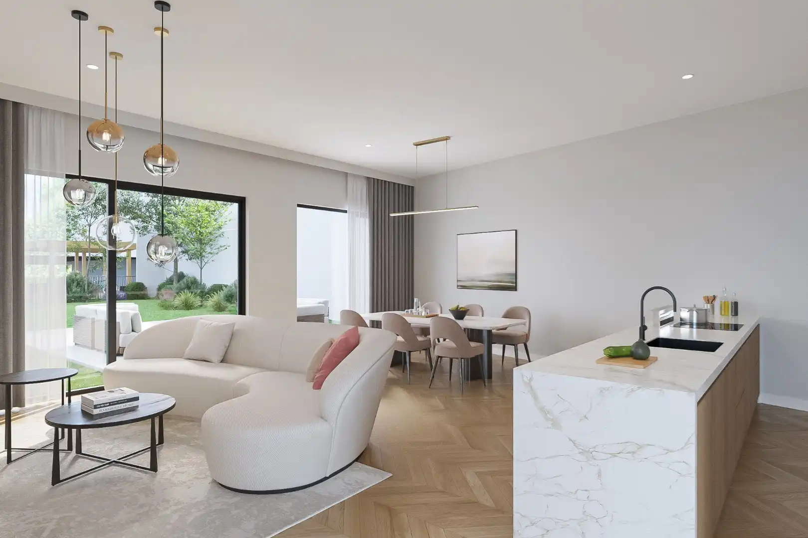 MODERN EN ENERGIEZUINIG NIEUWBOUWAPPARTEMENT MET 1 SLAAPKAMER, TERRAS EN AUTOSTANDPLAATS TE HAM CENTRUM foto 9