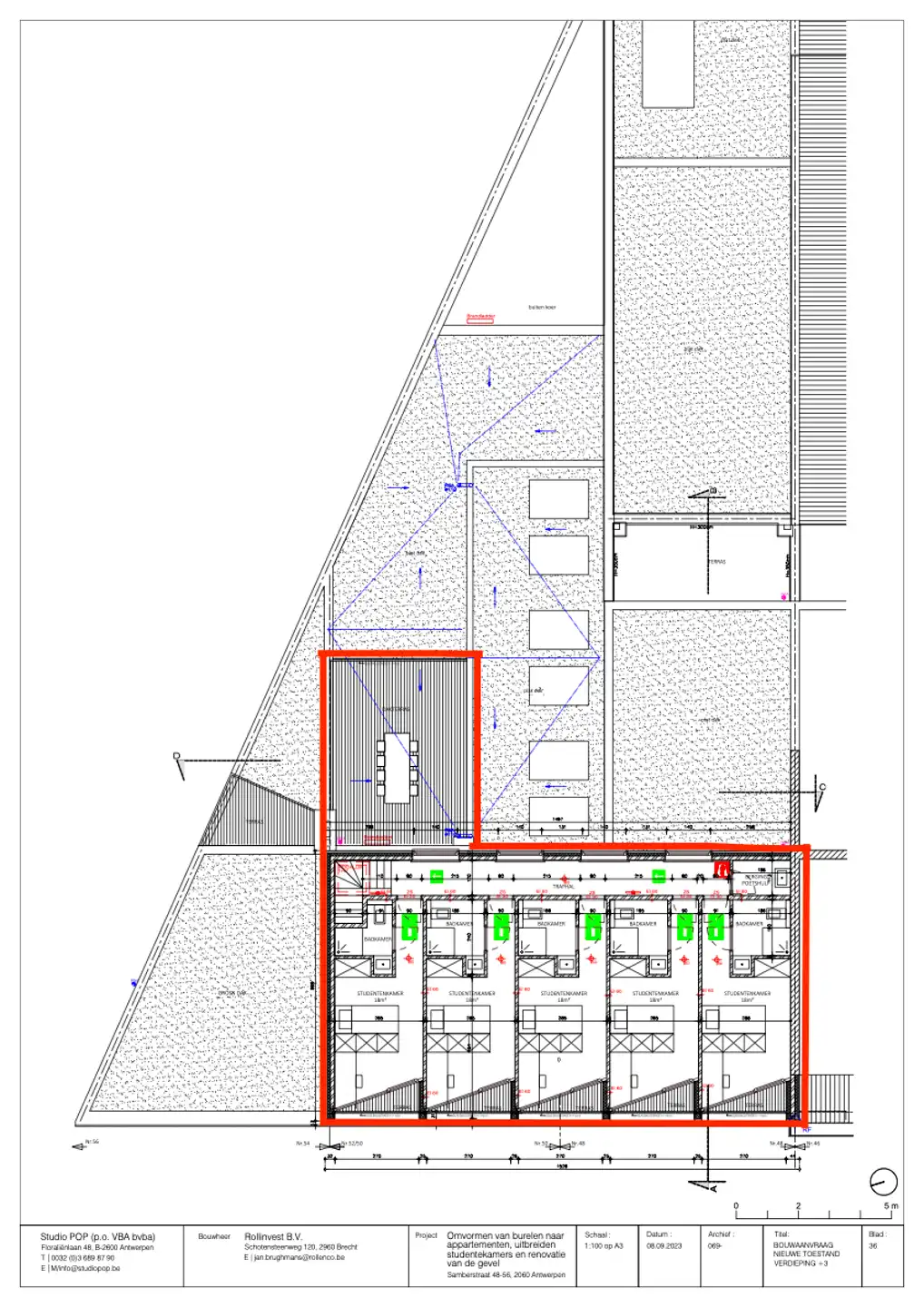 Nieuwbouw Opbrengsteigendom, 6 Studentenkamers op Toplocatie foto 15