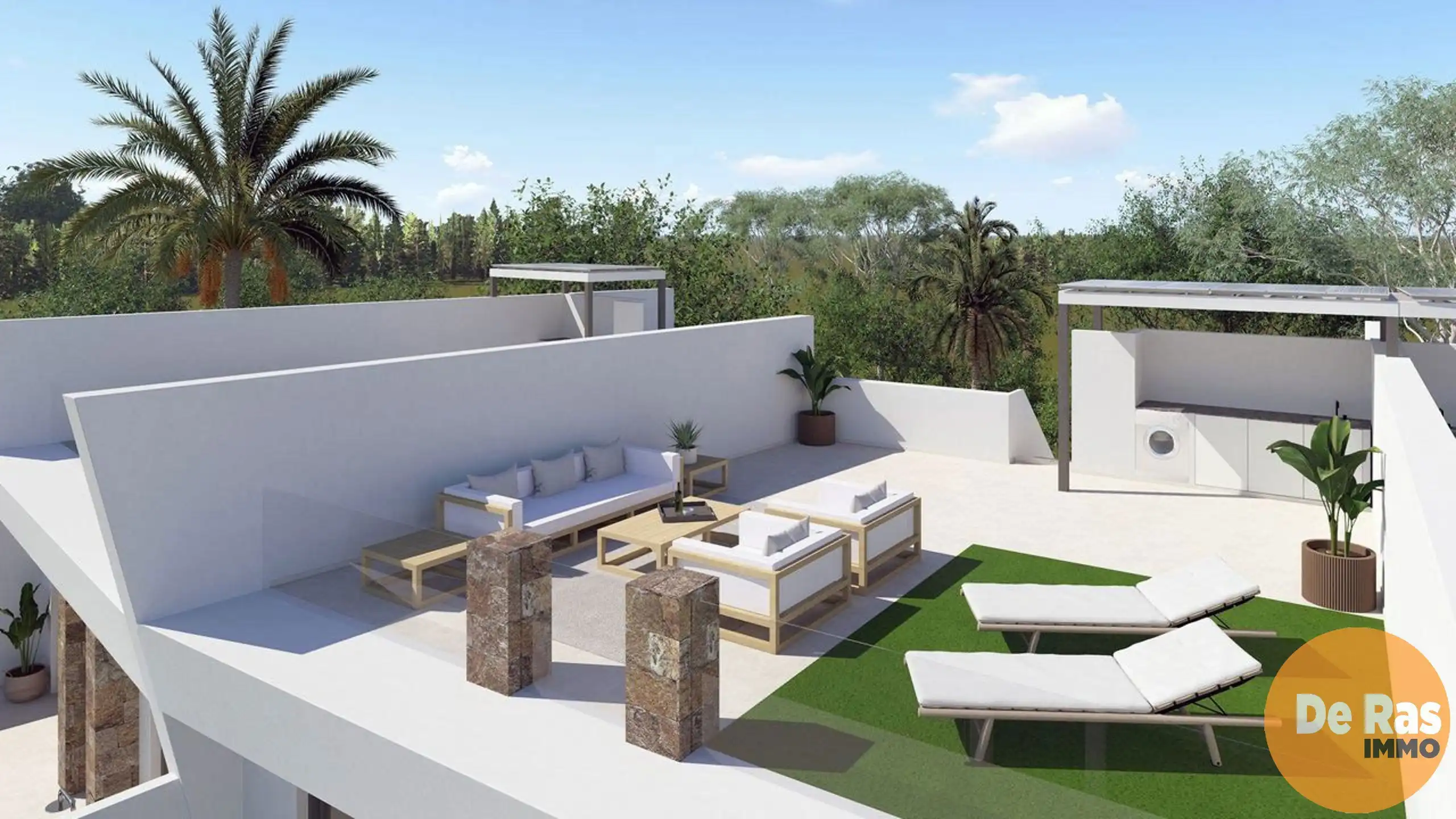 SPANJE -Villa 2 bed/2bad/dakterras, Prive zwembad foto 8