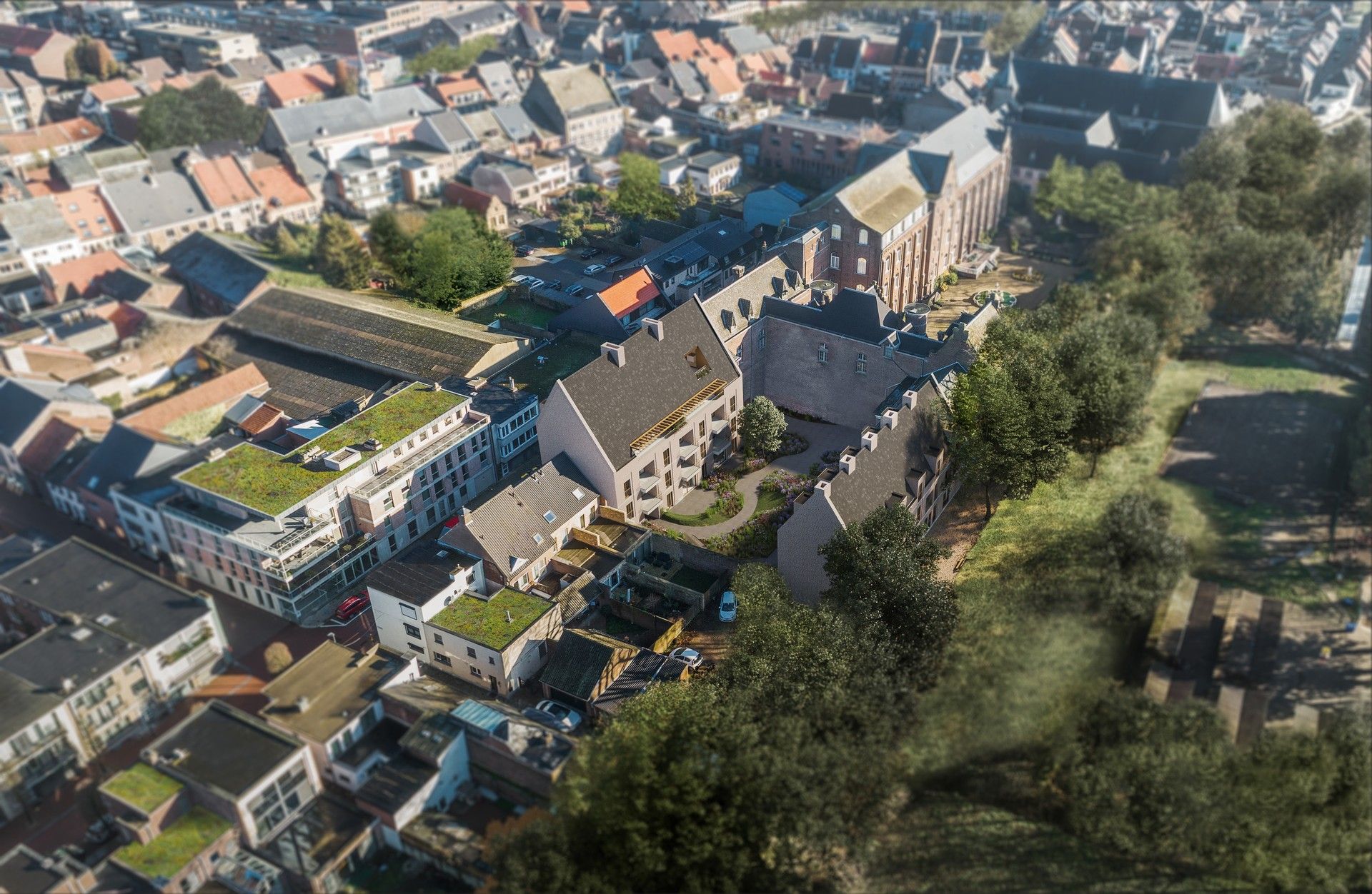 Ondergrondse parkeergarage in centrum Maaseik foto 3