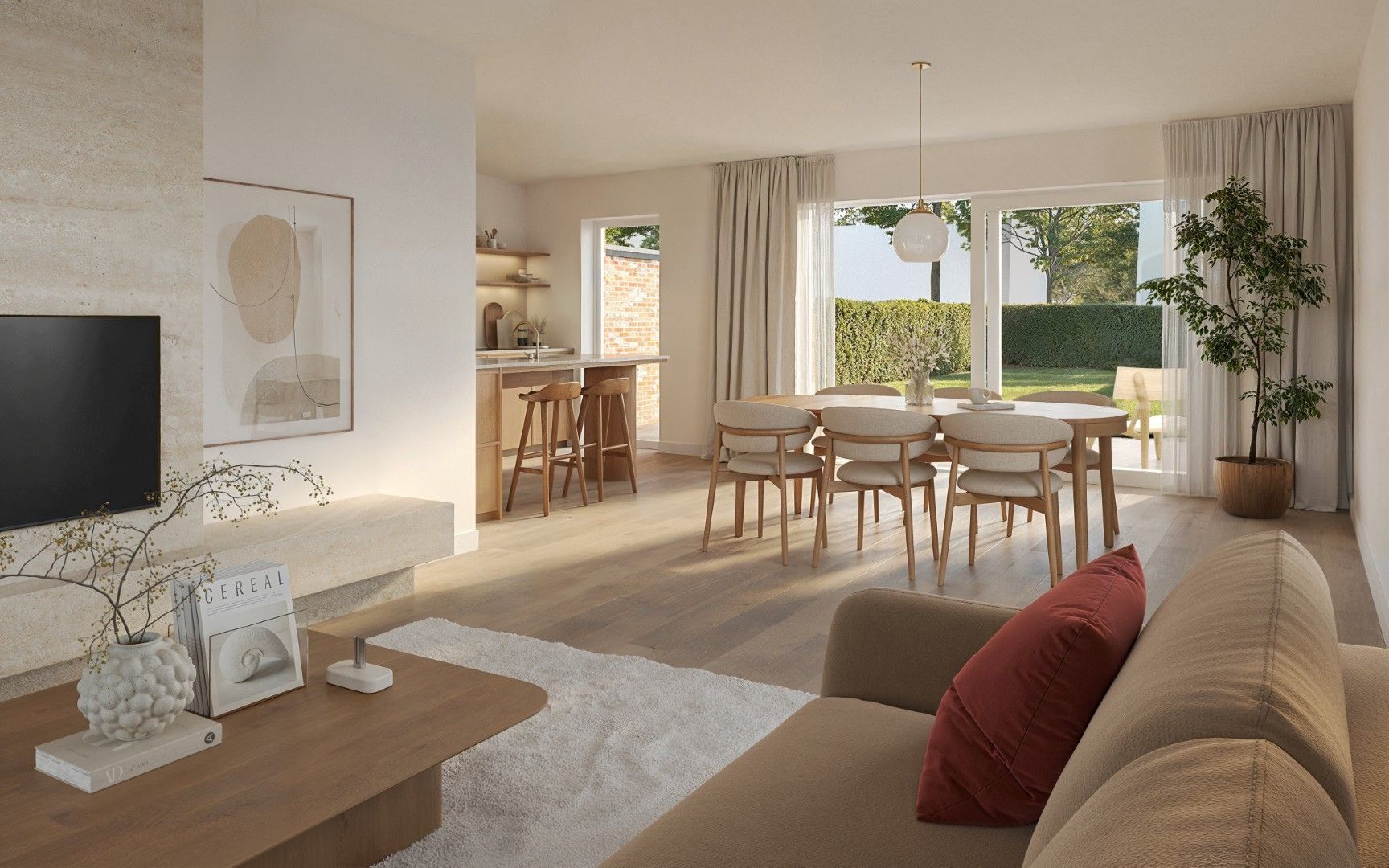 Halfopen bebouwing met 4 slpk's en tuin foto 3