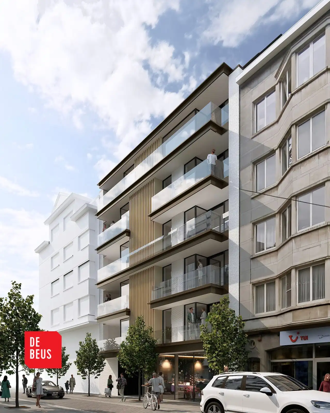 Exclusief nieuwbouwproject in het bruisende centrum met ruime terrassen, dichtbij zee foto {{pictureIndex}}