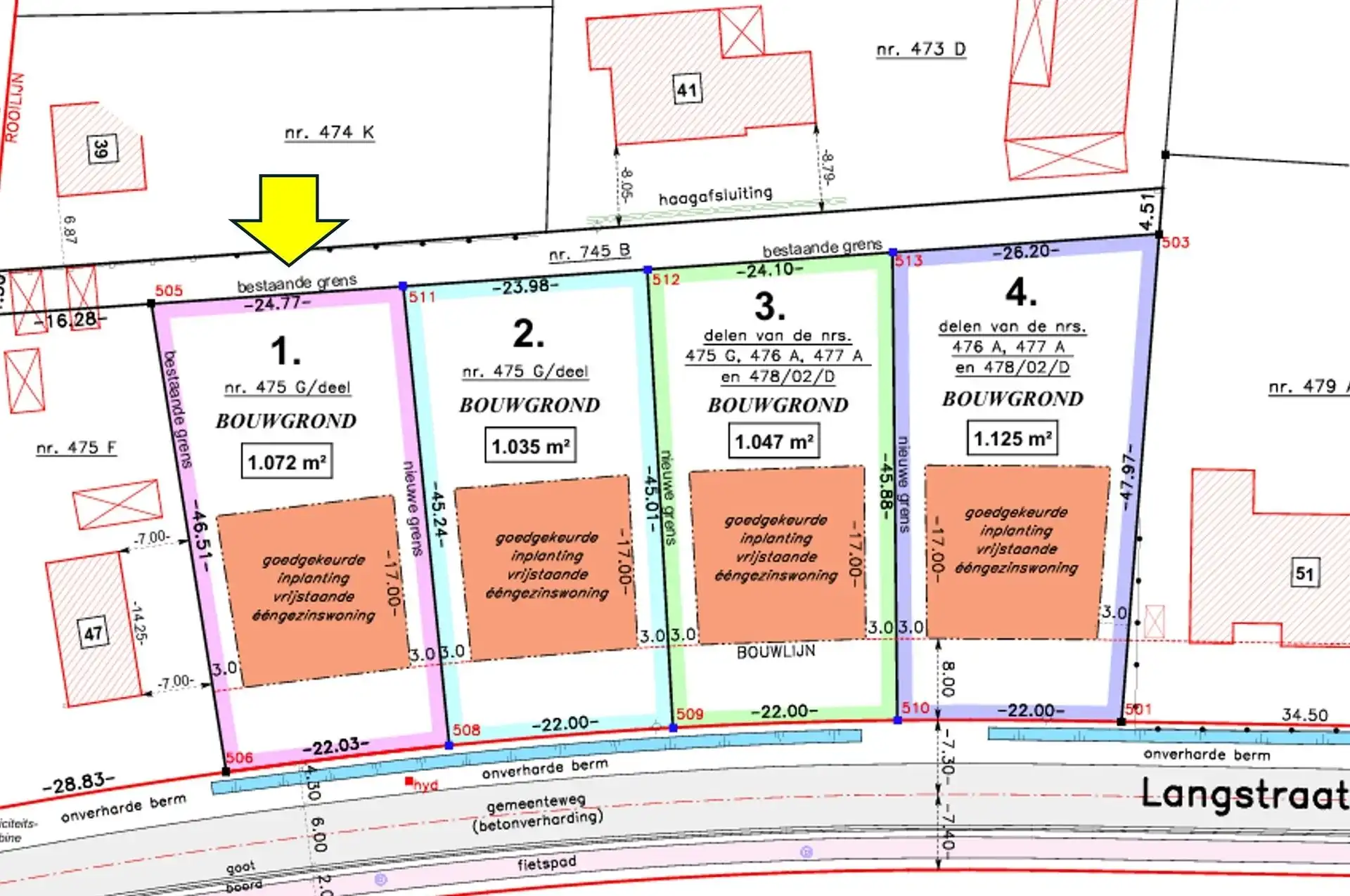 Mooie bouwgrond voor open bebouwing op 1072m² gelegen te Schriek foto 5