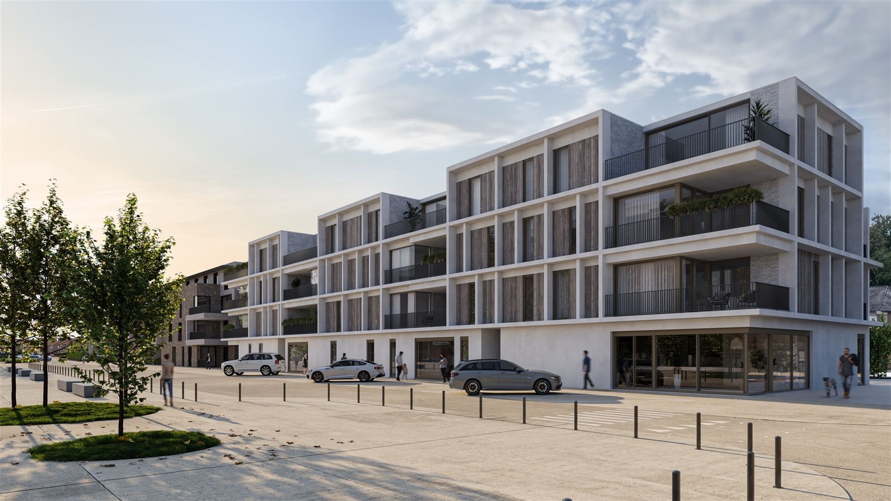 Luxe nieuwbouwappartement met 1 slaapkamer en groot terras in hartje Dilsen Residentie Keizerspoort foto 8