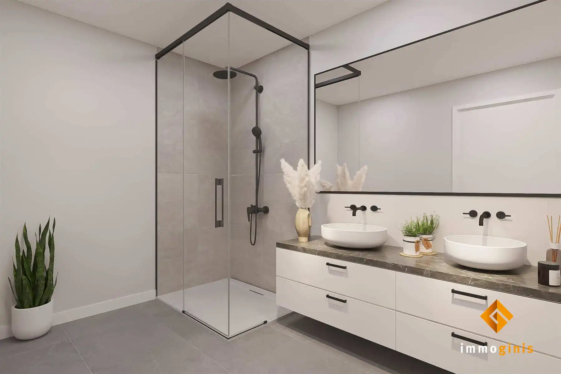 OPEN WERF! Tweede verdieping: appartement met 2 slaapkamers en ruim overdekt terras.  foto 9