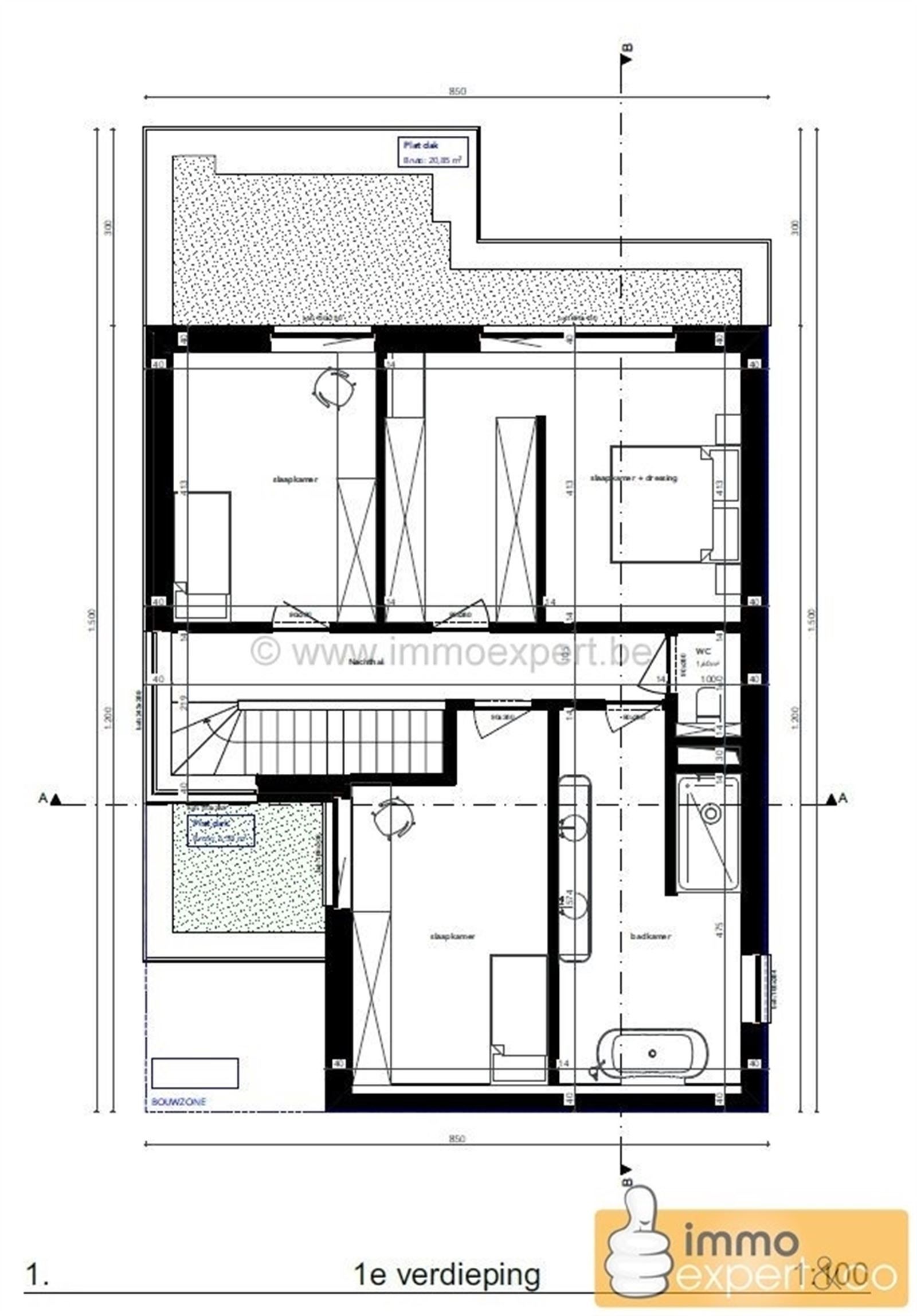 TERNAT: Open bebouwing in doodlopende straat - bouwgrond foto 4