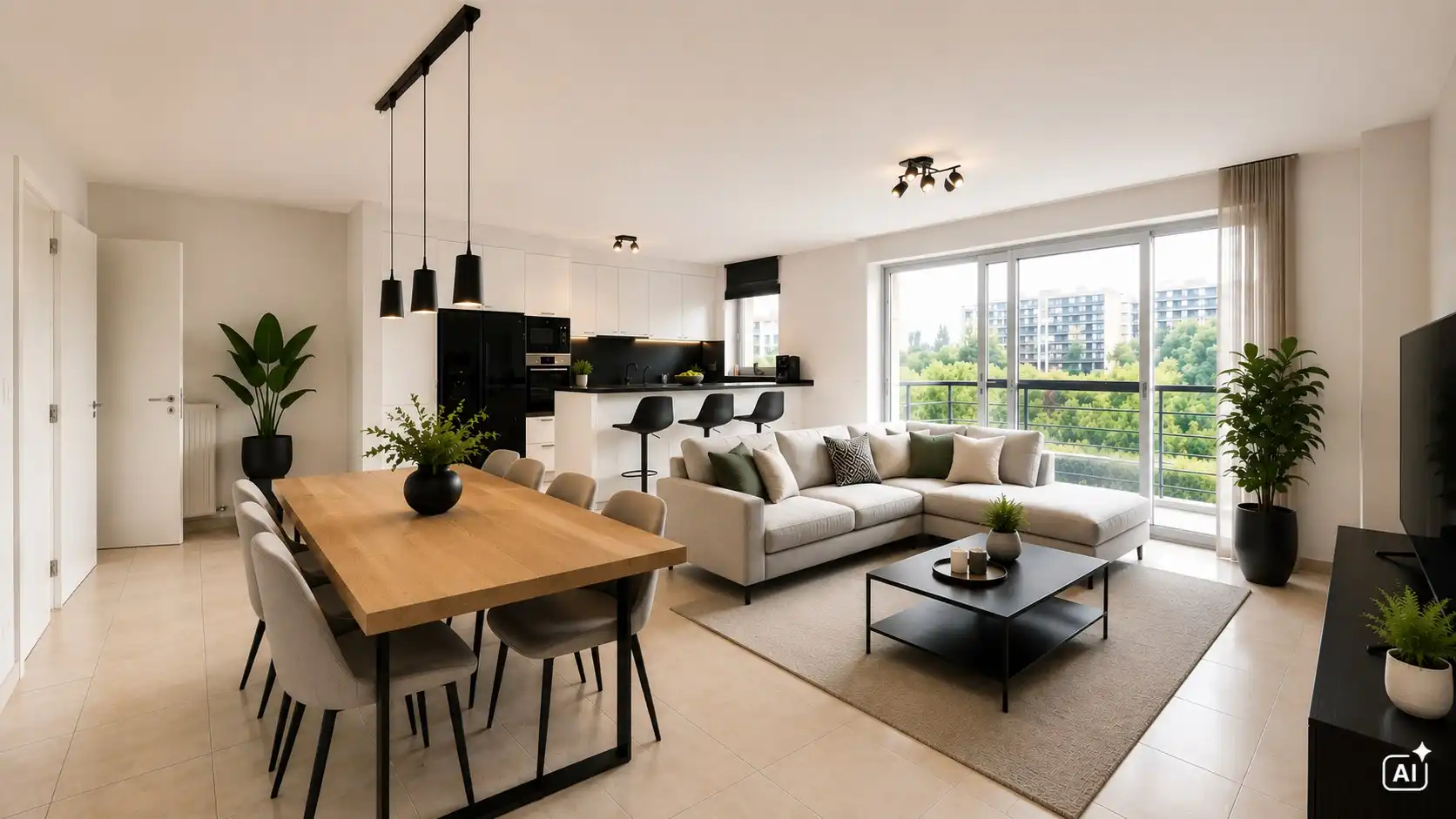 Exclusief appartement van ca. 142 m² met 3 slaapkamers, terras, autostaanplaats en uniek zicht op de Buylaers foto 5