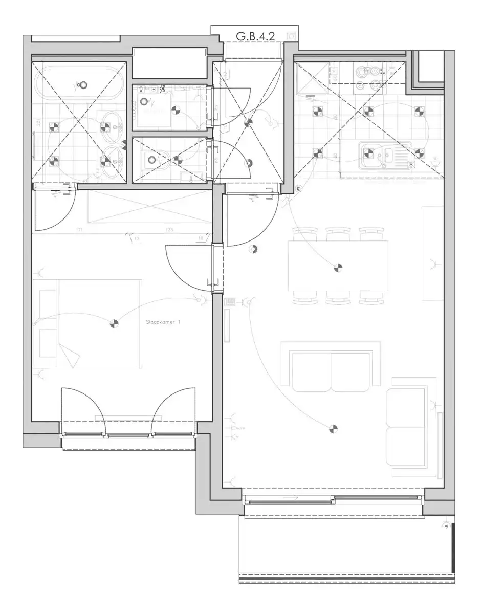 Prachtig gemeubeld appartement - 1 Kamer met TERRAS foto 13