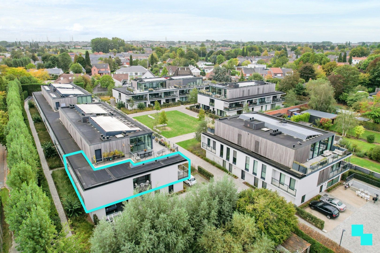 Bijna energieneutraal (E-peil: 8) instapklaar appartement te Bosmolens foto 29