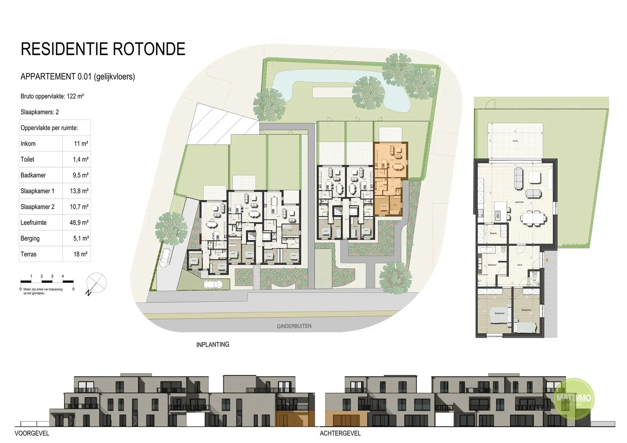 Prachtig gelijkvloers nieuwbouwappartement met 2 slaapkamers foto 9