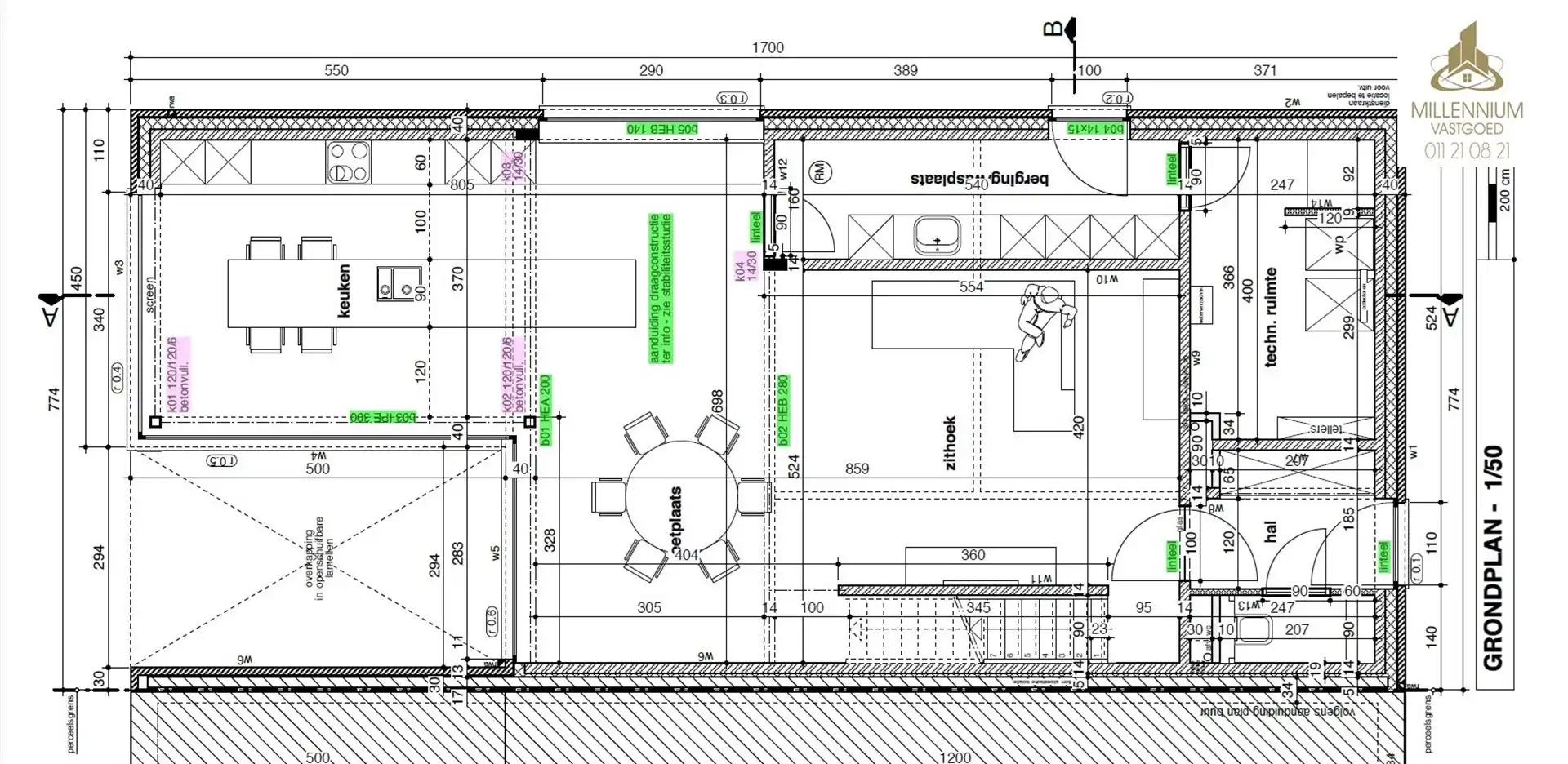 Bouwgrond Halfopen Bebouwing in Zutendaal, 776 m foto 3