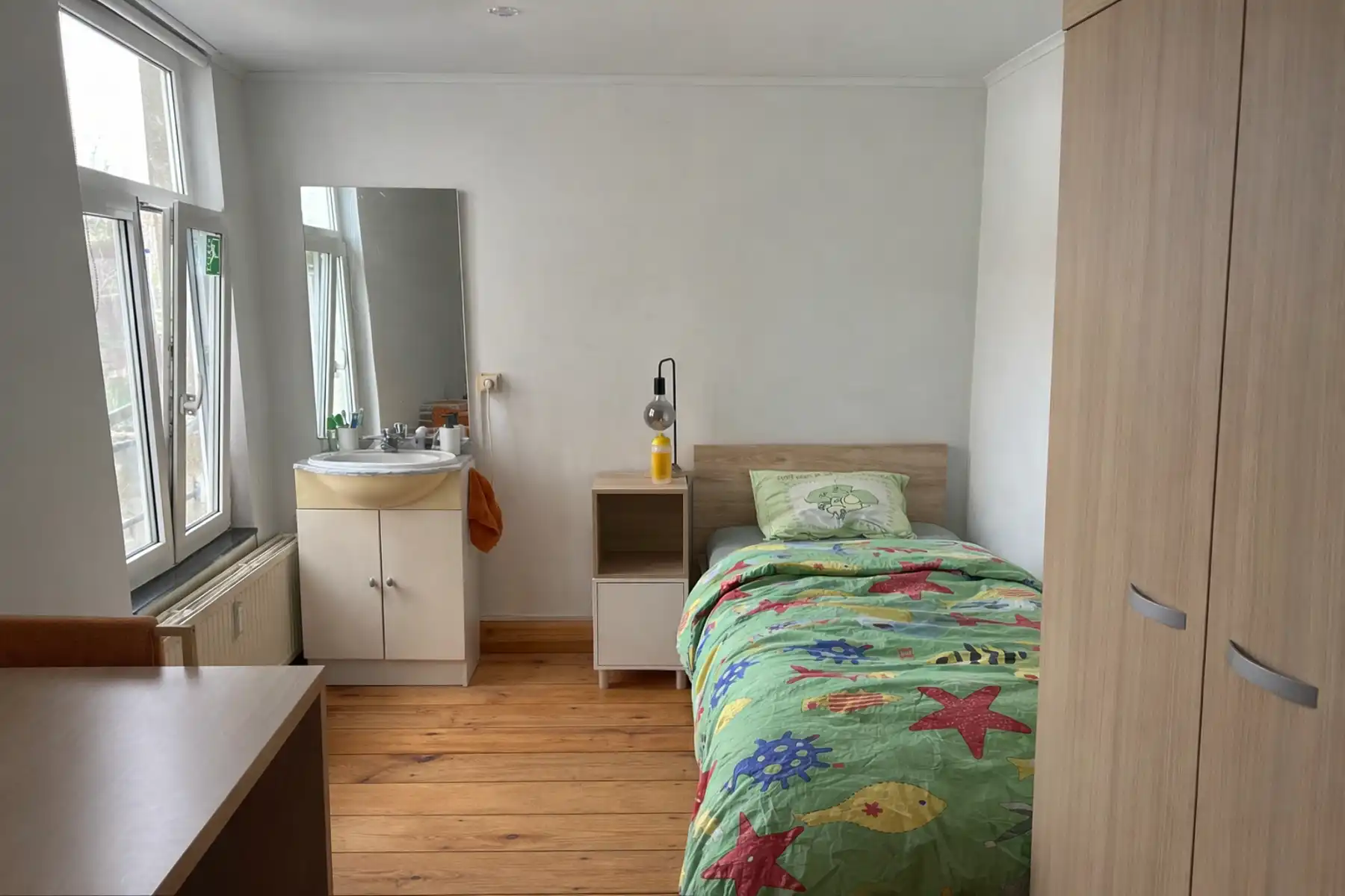 Studentenkamer met gedeeld sanitair!  foto {{pictureIndex}}