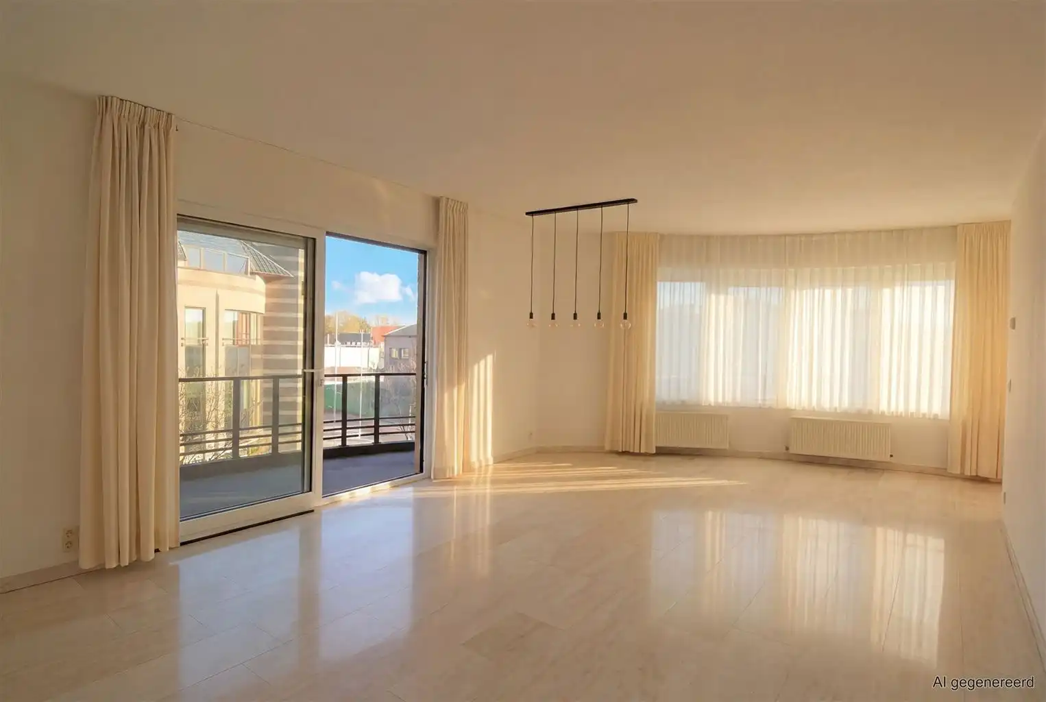 Prachtig, uitzonderlijk ruim appartement met 2 slaapkamers, 2 terrassen en inpandige garagebox, gelegen nabij het centrum van Maaseik. foto 3