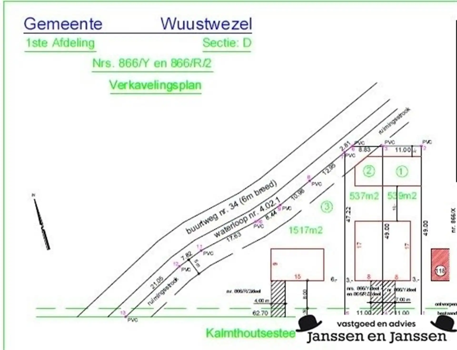 Ruime bouwgrond voor een open bebouwing met een oppervlakte van 1517m² foto 3