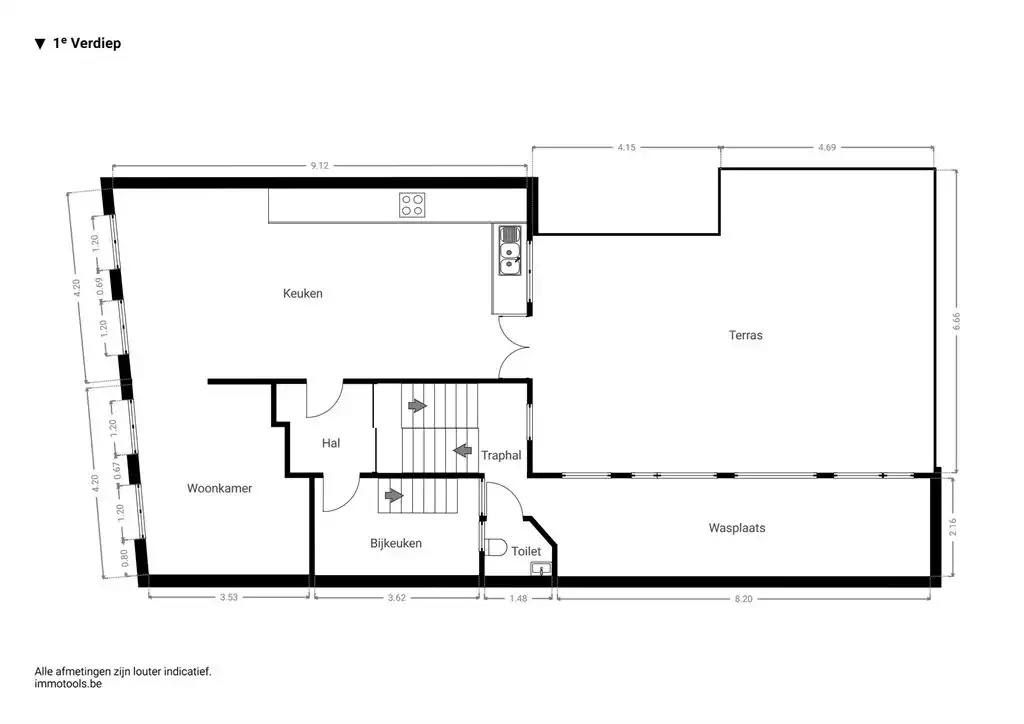 Ruime woning met dakterras en atelier foto 10