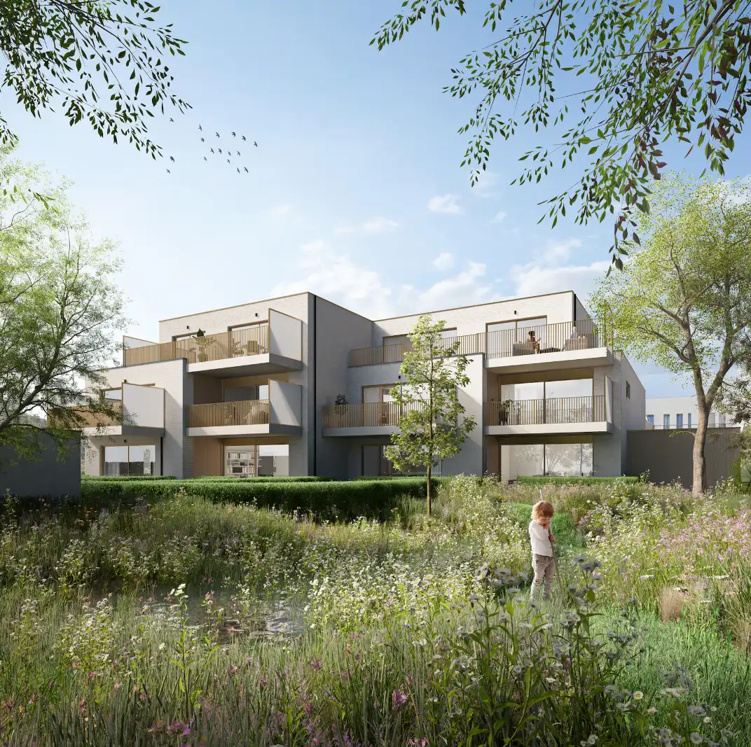 Nieuwbouwappartement met rijk beplante tuinzone en parktuin! foto 3