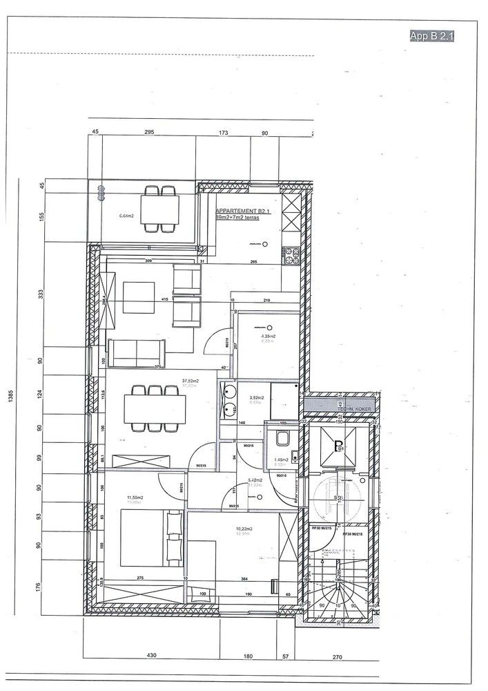 Recent appartement met 2 slpks en terras + garage foto 26