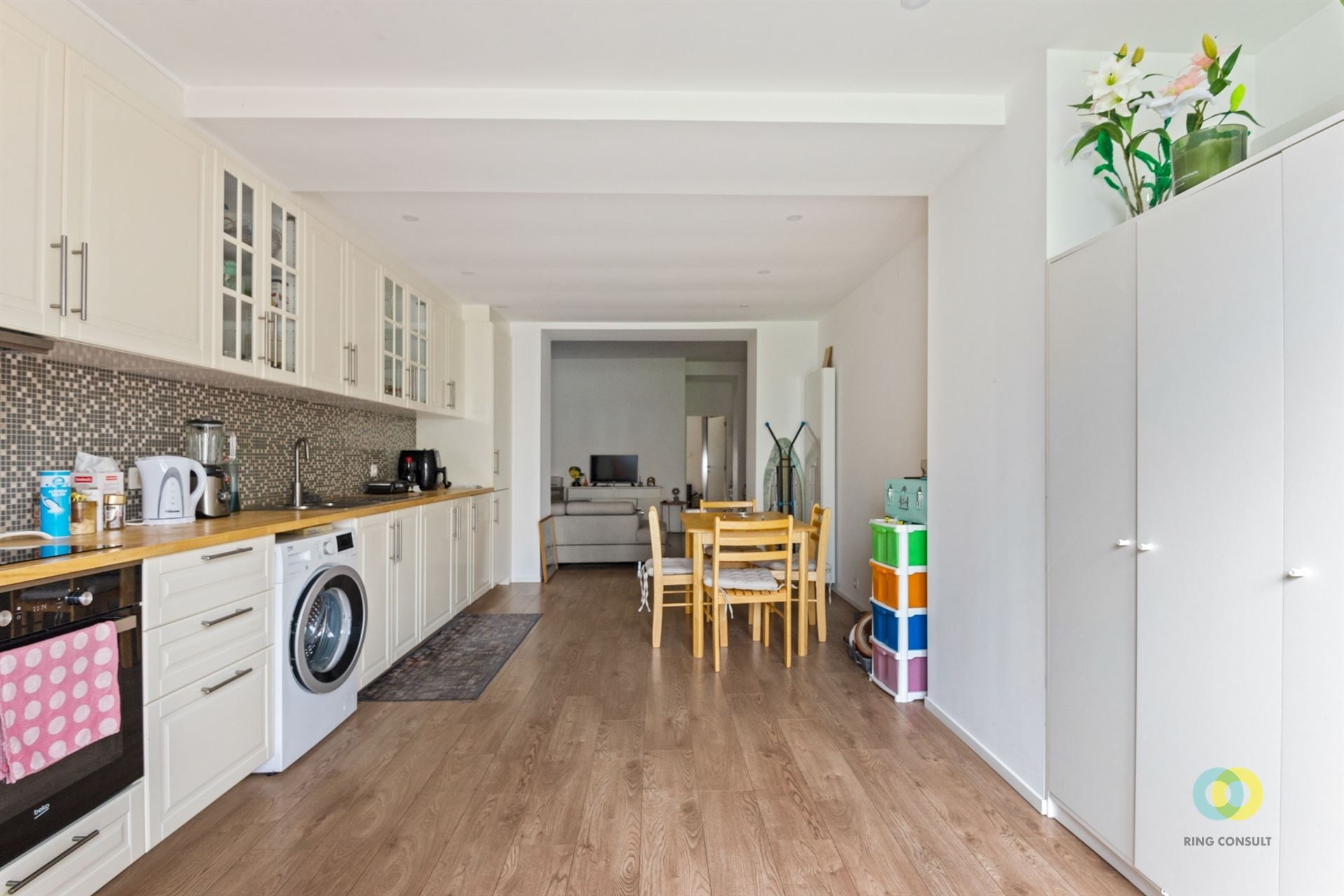 Gelijkvloers appartement 1 slaapkamer met tuin foto 3