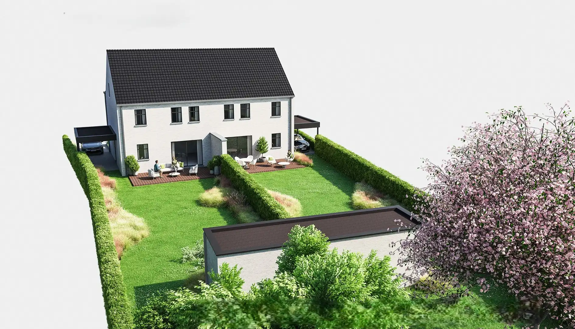 Exclusieve nieuwbouwwoning in pastorijstijl – Guldensporenlaan, Houthalen foto {{pictureIndex}}