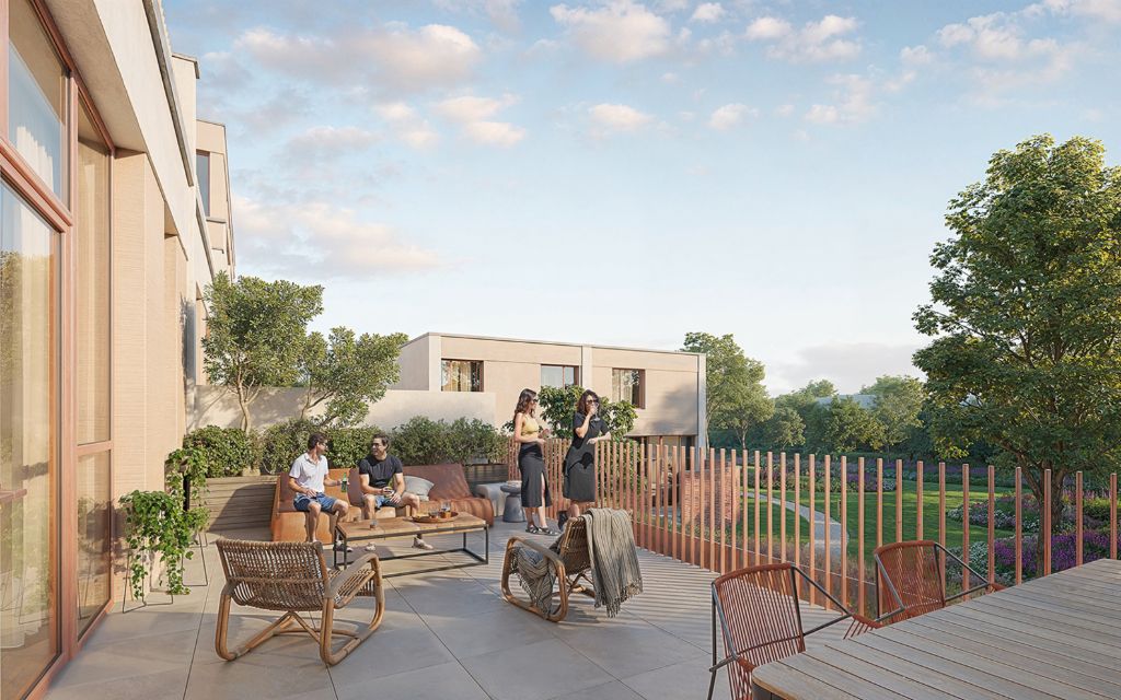 Unieke kans! – Duplex penthouse in een reconversieproject van een voormalige textielfabriek met aangename terrassen en gemeenschappelijke tuin. foto 3